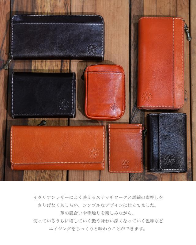 商品レビューで+5%｜ダコタ フォンス2 三つ折り財布 本革 イタリア製牛革