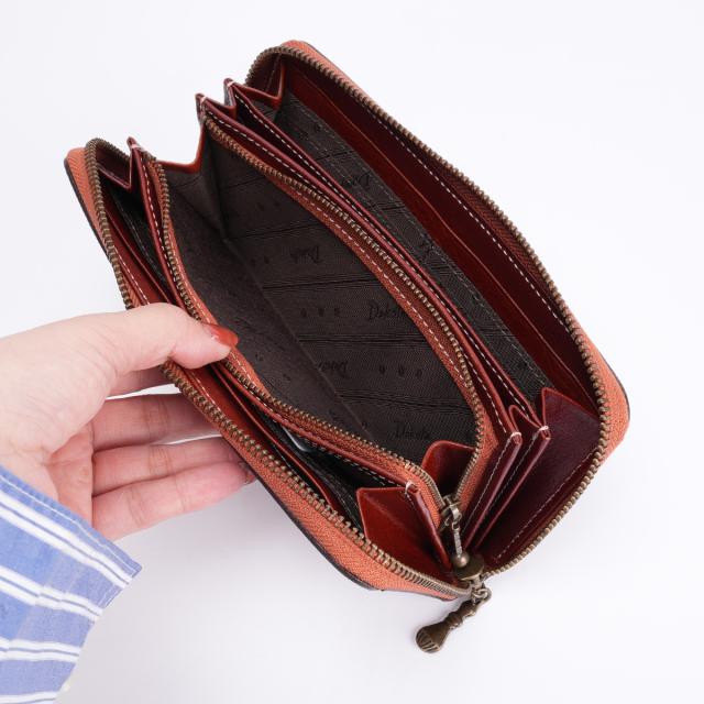 商品レビューで+5%｜ダコタ フォンス2 長財布 ラウンドファスナー?本革 イタリア製牛革 Dakota Fons2 0031806_11