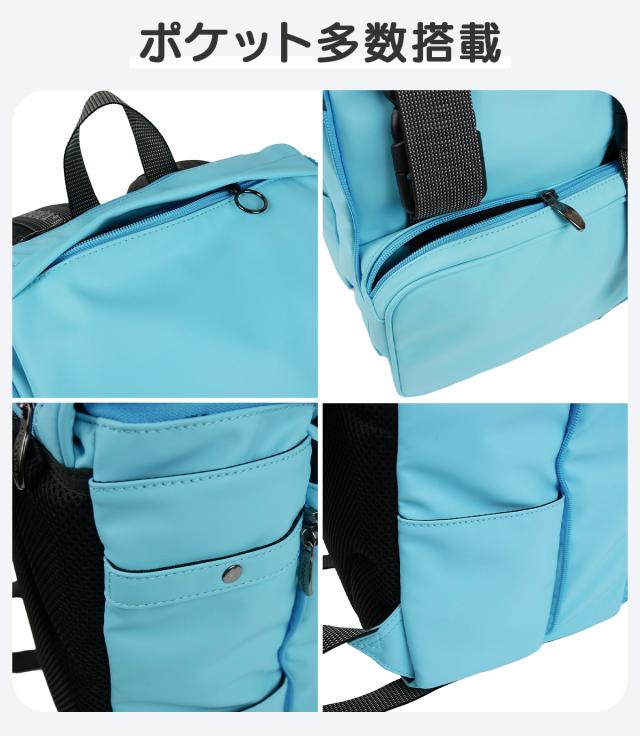 商品レビューで+5%｜デコレート チャミエル リュック 25L Lサイズ 拡張機能 A4 PC収納 レインカバー付き ランドセル型 小学生 通学 通塾 合皮 decorate Chamie DMS-097-L_9