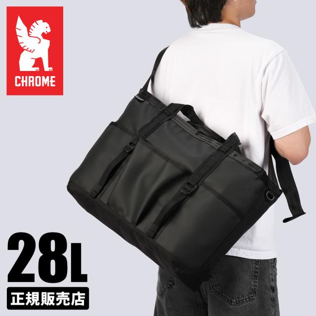 商品レビューで+5%｜クローム インダストリーズ グローサリー トート メッセンジャーバッグ 28L B4 マットブラック CHROME INDUSTRIES GROCERY BJ004