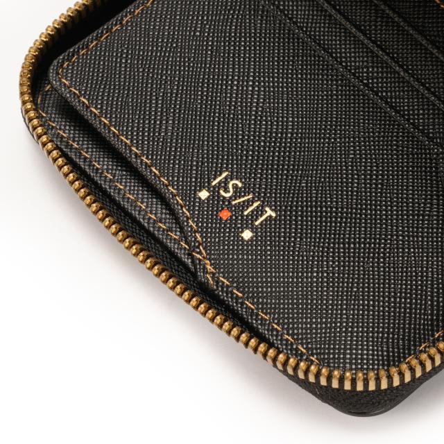 商品レビューで+5%｜イズイット モノクロ 財布 二つ折り財布 ミニ財布 ミニウォレット メンズ ボックス型小銭入れ 本革 IS/IT Monochro 967603_8