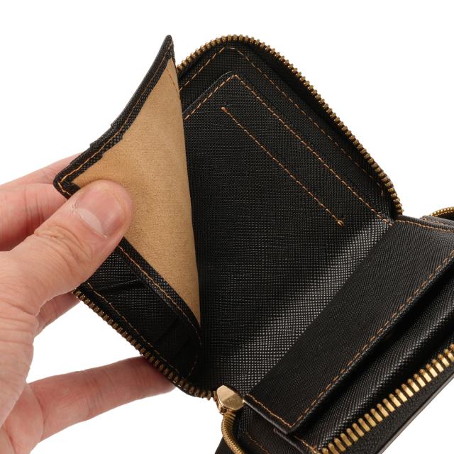 商品レビューで+5%｜イズイット モノクロ 財布 二つ折り財布 ミニ財布 ミニウォレット メンズ ボックス型小銭入れ 本革 IS/IT Monochro 967603_10