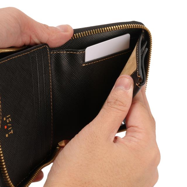 商品レビューで+5%｜イズイット モノクロ 財布 二つ折り財布 ミニ財布 ミニウォレット メンズ ボックス型小銭入れ 本革 IS/IT Monochro 967603_11