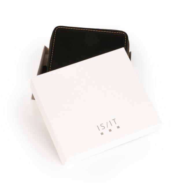 商品レビューで+5%｜イズイット モノクロ 財布 二つ折り財布 ミニ財布 ミニウォレット メンズ ボックス型小銭入れ 本革 IS/IT Monochro 967603_13
