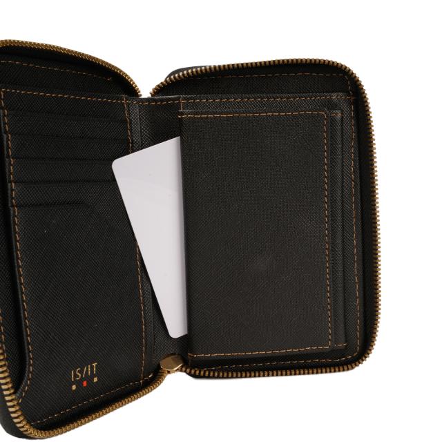 商品レビューで+5%｜IS/IT イズイット 二つ折り財布 ミドル財布 メンズ