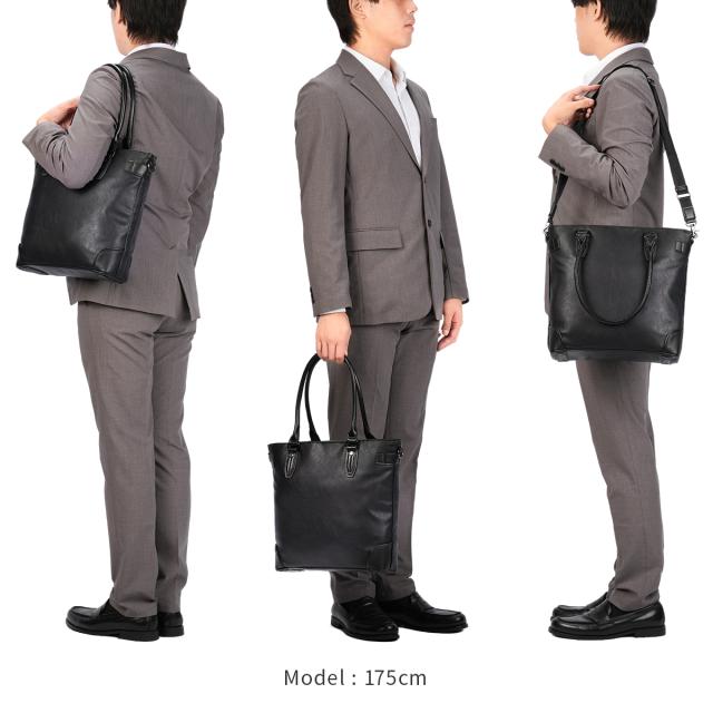 商品レビューで+5%｜ムスタッシュオンタイム ビジネスセレクション ビジネスバッグ 2WAY A4 トート ショルダー 合皮 moustache on time BUSINESS SELECTION JVB-2465_3