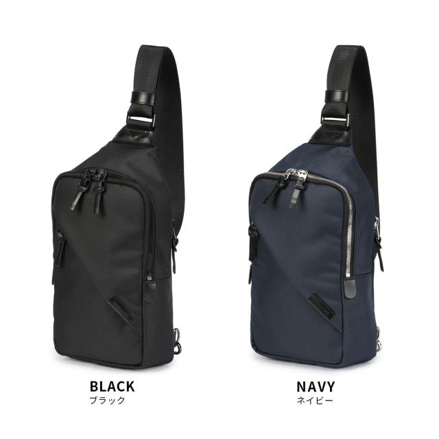 商品レビューで+5%｜コムサ・メン オブリック ボディバッグ スリングバッグ 軽量 メンズ ブランド COMME CA MEN OBLIQUE LCM 07133_1