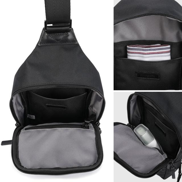 商品レビューで+5%｜コムサ・メン オブリック ボディバッグ スリングバッグ 軽量 メンズ ブランド COMME CA MEN OBLIQUE LCM 07133_6
