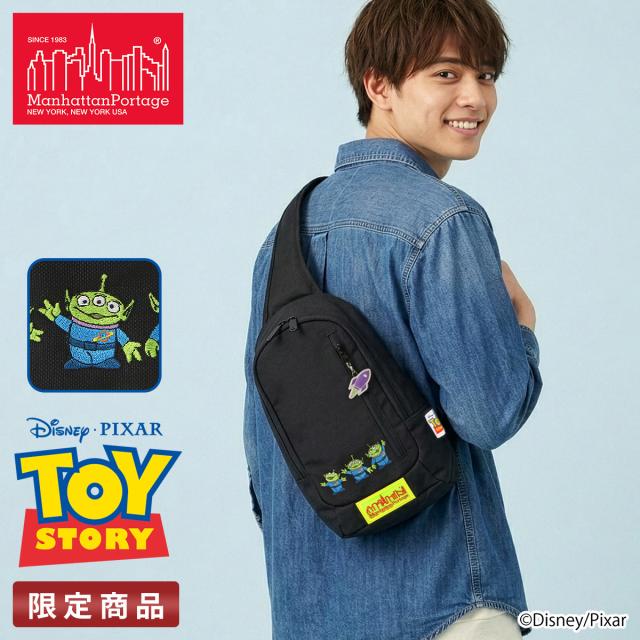 商品レビューで+5%｜マンハッタンポーテージ トイストーリー リトル・グリーン・メン ボディバッグ ワンショルダーバッグ メンズ ブランド 軽量 斜めがけ Manhattan Portage TOY STORY Little Italy Crossbody Bag MP1927TOY