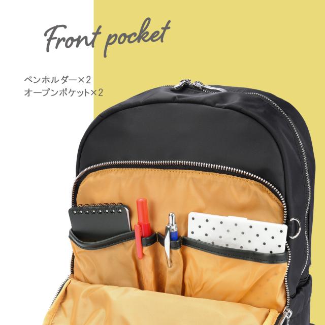 商品レビューで+5%｜メルヴェ ルイーズ リュック レディース 通勤 A4 13inchPC 12L 撥水 セットアップ merve louise MV009_12