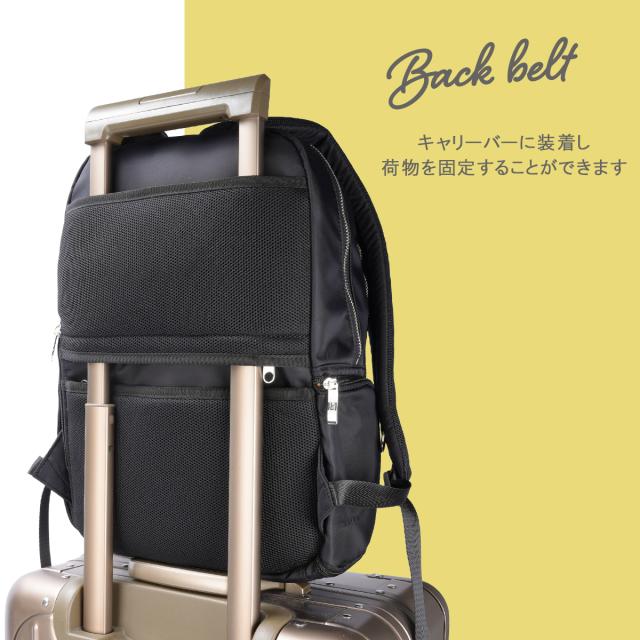 商品レビューで+5%｜メルヴェ ルイーズ リュック レディース 通勤 A4 13inchPC 12L 撥水 セットアップ merve louise MV009_16
