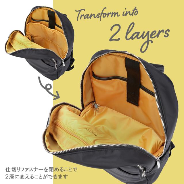 商品レビューで+5%｜メルヴェ ルイーズ リュック レディース 通勤 A4 13inchPC 12L 撥水 セットアップ merve louise MV009_6
