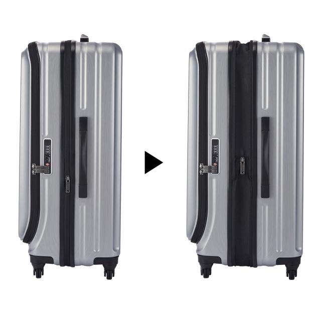 プロテカ フレスターEX スーツケース Lサイズ?76L/89L 拡張 フロント