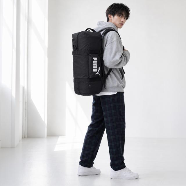 商品レビューで+5%｜プーマ 2WAY ボストンバッグ リュック バックパック 50L 大容量 修学旅行 部活 遠征 高校生 中学生 小学生 女子 男子 PUMA J20450_2