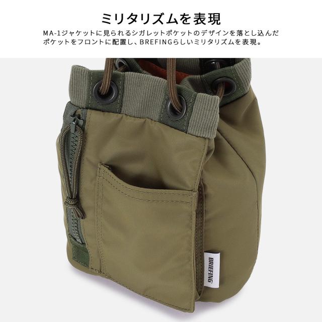 商品レビューで+5%｜ブリーフィング フィム ショルダーバッグ 巾着型 5.0L 撥水 日本製 ブランド ミリタリー BRIEFING FIME BRA253G58