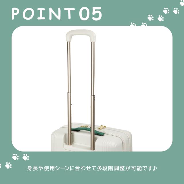 商品レビューで+5%｜エース トーキョーレーベル HAyU スーツケース 機内持ち込み Sサイズ SS 40L 小型 小さめ フロントオープン 静音キャスター ストッパー 4輪 双輪 キャリーケース キャリーバッグ ace.TOKYO LABEL 09081_12