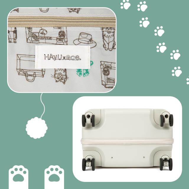 商品レビューで+5%｜エース トーキョーレーベル HAyU スーツケース 機内持ち込み Sサイズ SS 40L 小型 小さめ フロントオープン 静音キャスター ストッパー 4輪 双輪 キャリーケース キャリーバッグ ace.TOKYO LABEL 09081_14