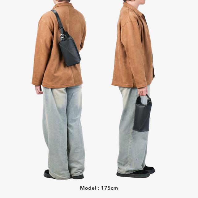 商品レビューで+5%｜エルゴポック × トヨタ自動車 ボディバッグ ハンドバッグ メンズ レディース 本革 HERGOPOCH TOYOTA TY-SSR 商品レビューで+5%｜エルゴポック × トヨタ自動車 ボディバッグ