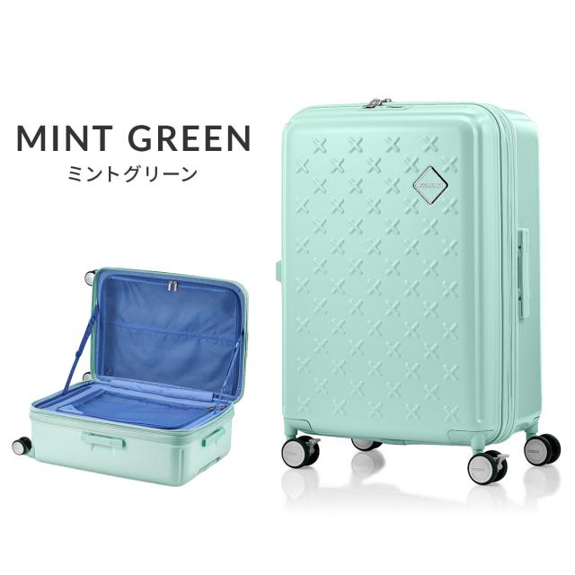 商品レビューで+5%｜アメリカンツーリスター パクストラ スーツケース 65L/75L 拡張 Mサイズ スピナー66 ブックオープン ストッパー AmericanTourister PAXTRA_2