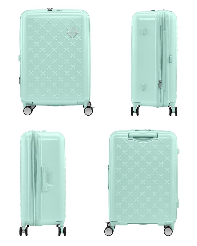 商品レビューで+5%｜アメリカンツーリスター パクストラ スーツケース 65L/75L 拡張 Mサイズ スピナー66 ブックオープン ストッパー AmericanTourister PAXTRA_4