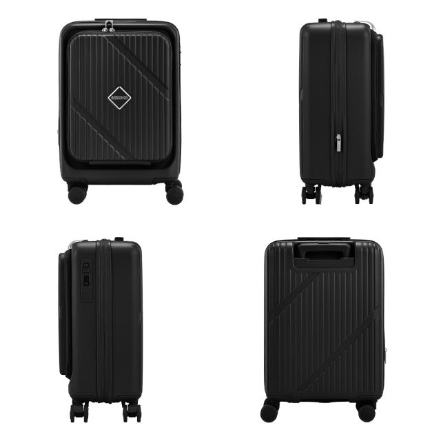商品レビューで+5%｜アメリカンツーリスター ヴェロックス スーツケース Sサイズ SS 機内持ち込み 36L/43L 拡張 深底 フロントオープン ストッパー AmericanTourister UN8-001_3