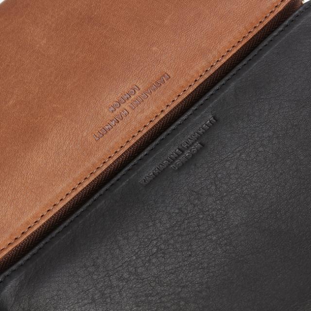 商品レビューで+5%｜キャサリンハムネット 財布 長財布 本革 メンズ