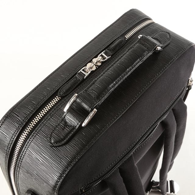 商品レビューで+5%｜ペッレモルビダ キャピターノ リュック PELLE MORBIDA PMO-CA207 ビジネス ビジカジ メンズ ブランド 2WAY 1室 本革 A4ファイル B4用紙 薄型 薄マチ_13
