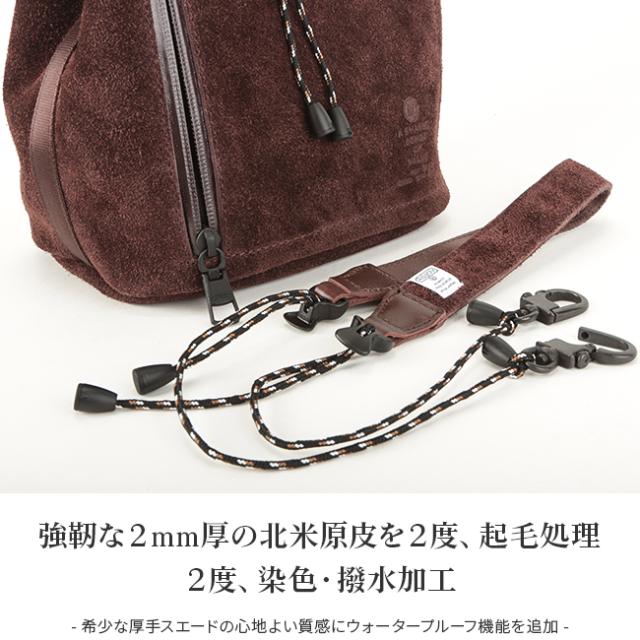 商品レビューで+5%｜アッソブ ウォータープルーフ スエード ショルダー