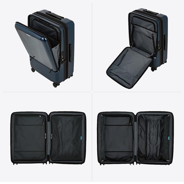商品レビューで+5%｜エース ワールドトラベラー プリマス スーツケース キャリーケース 64L/74L 拡張 Mサイズ フロントオープン ストッパー付き 軽量 ACE World Traveler 06702_10