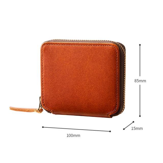 商品レビューで+5%｜SLOW スロウ 財布 二つ折り財布 ミニ財布 小さい財布 box型小銭入れ 本革 レザー ハービー ミニウォレット メンズ レディース ブランド コンパクト ラウンドファスナー herbie so737i_3