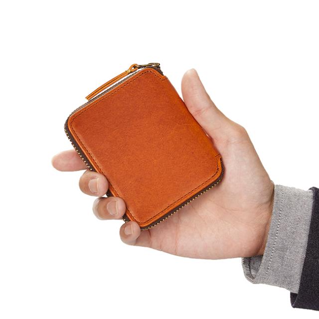商品レビューで+5%｜SLOW スロウ 財布 二つ折り財布 ミニ財布 小さい財布 box型小銭入れ 本革 レザー ハービー ミニウォレット メンズ レディース ブランド コンパクト ラウンドファスナー herbie so737i_5
