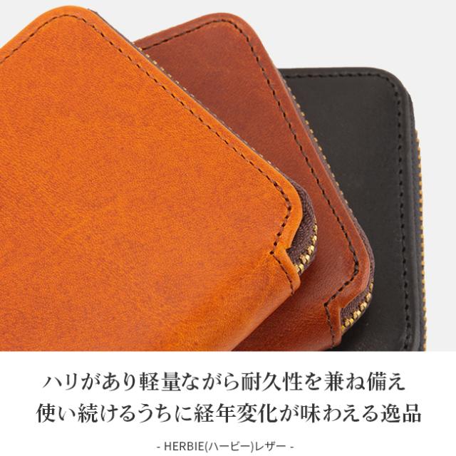 商品レビューで+5%｜SLOW スロウ 財布 二つ折り財布 ミニ財布 小さい財布 box型小銭入れ 本革 レザー ハービー ミニウォレット メンズ レディース ブランド コンパクト ラウンドファスナー herbie so737i_6