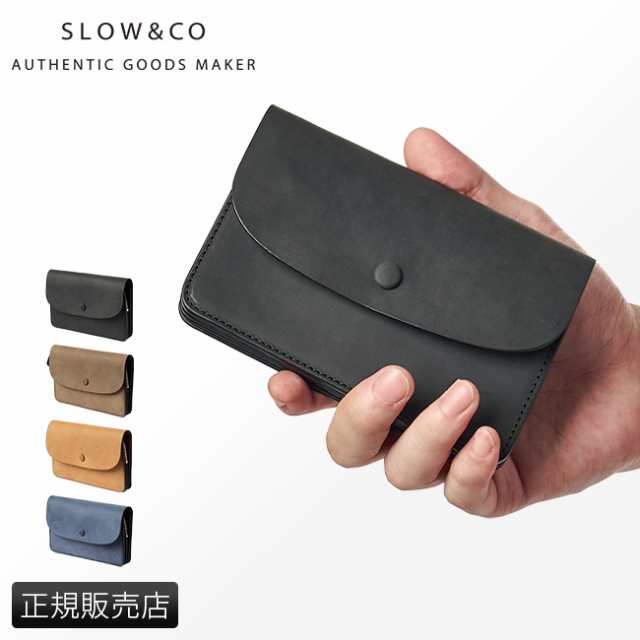 商品レビューで+5%｜SLOW 財布 ミニ財布 本革 ミニウォレット