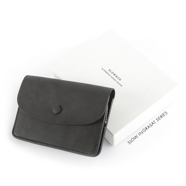 商品レビューで+5%｜SLOW スロウ 財布 二つ折り財布 ミニ財布 小さい財布 薄い財布 薄型 本革 レザー イングラサット ミニウォレット メンズ レディース ブランド コンパクト ingrasat so749i 商品レビューで+5%｜SLOW スロウ 財布 二つ折り財布 ミニ財布 小さい