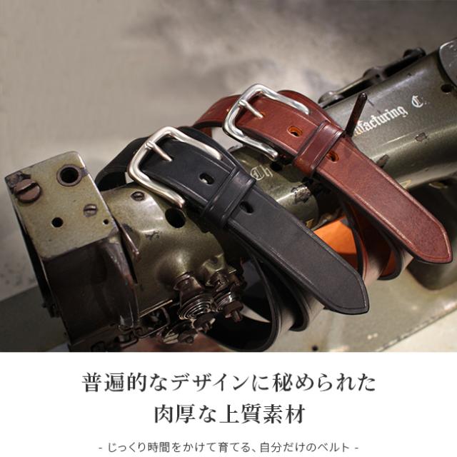 商品レビューで+5%｜スロウ ハービー ベルト メンズ 27mm 本革 日本製 カジュアル ブランド レザー SLOW HS68J-27_1