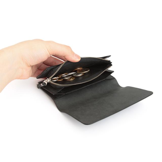 商品レビューで+5%｜SLOW スロウ 財布 二つ折り財布 本革 コードバン