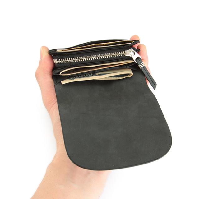 商品レビューで+5%｜SLOW スロウ 財布 二つ折り財布 本革 ミニ財布 ミニウォレット コードバン メンズ herbia so777j_8