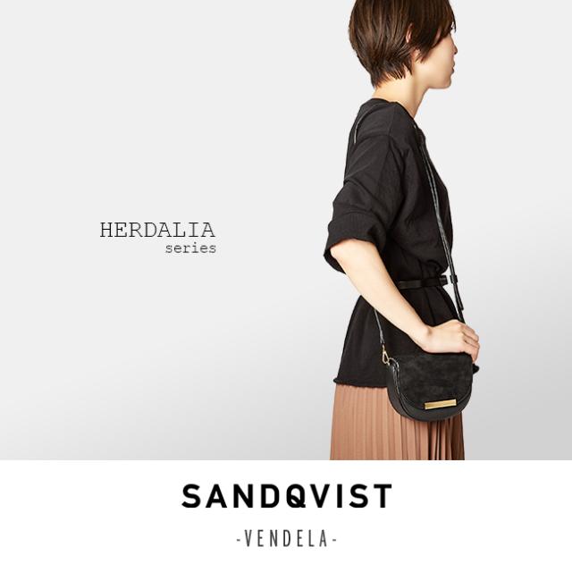 商品レビューで+5%｜サンドクヴィスト ショルダーバッグ レディース SANDQVIST VENDELA ヘリエダーレン 革 ベジタブルタンニンレザー ゴートスエードレザー_18