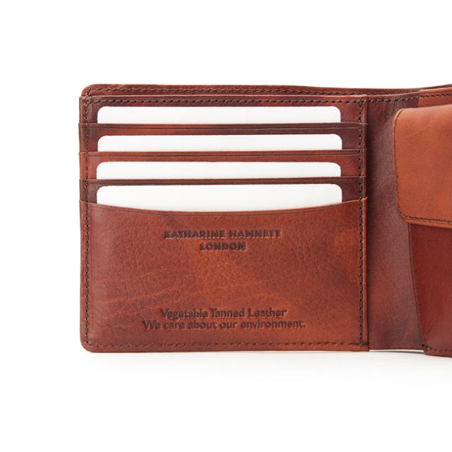 商品レビューで+5%｜キャサリンハムネット 財布 二つ折り財布 本革 メンズ レディース KATHARINE HAMNETT 490-59200_8