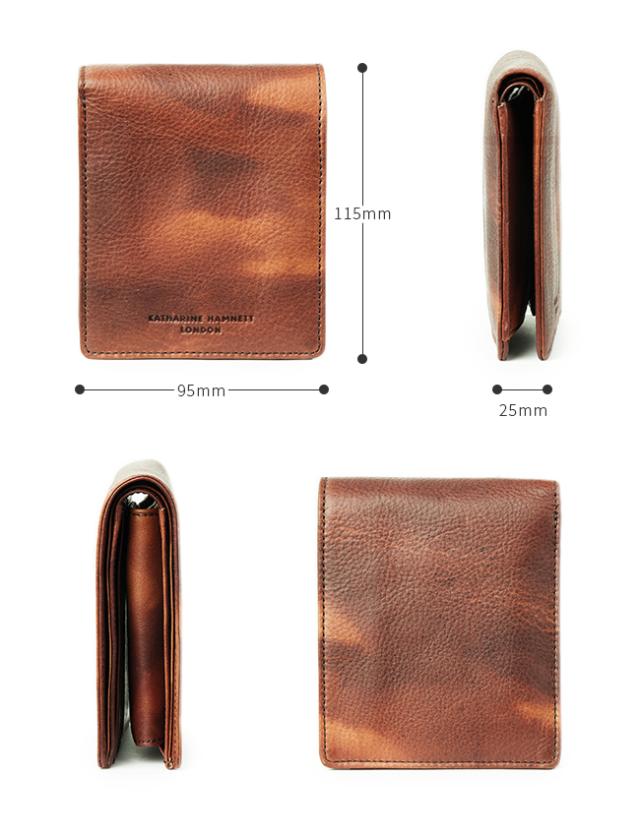 商品レビューで+5%｜キャサリンハムネット 財布 二つ折り財布 本革 メンズ レディース KATHARINE HAMNETT 490-59200_4