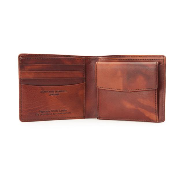 商品レビューで+5%｜キャサリンハムネット 財布 二つ折り財布 本革 メンズ レディース KATHARINE HAMNETT 490-59200_6