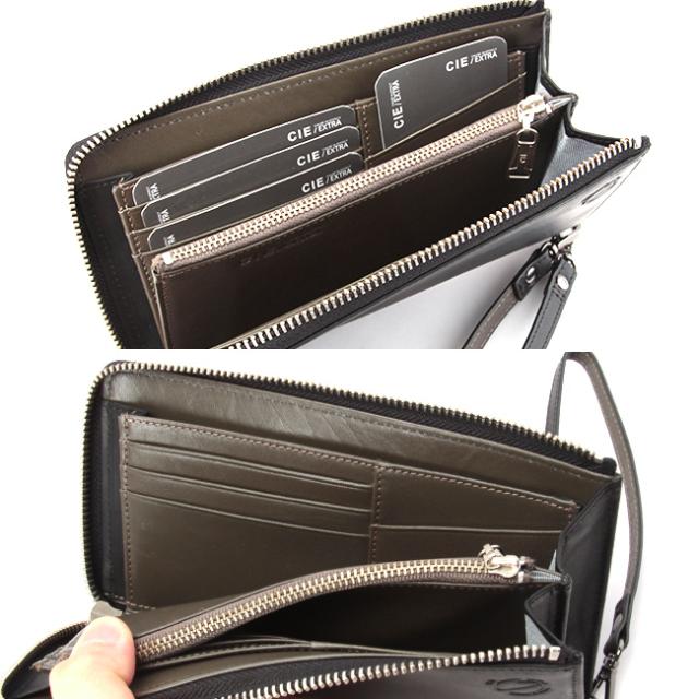 商品レビューで+5%｜CIE シー エクストラ 財布 長財布 L字ファスナー 本革 脱着可能ストラップ付き CIE EXTRA 032171_7