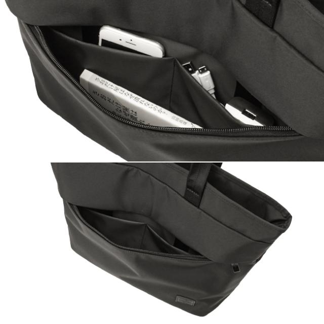 ポーター ビュー トートバッグ(S) 695-05762 吉田カバン トートバッグ ビジネスバッグ メンズ ナイロン ファスナー付き 黒 横型 通勤 肩掛け A4 PORTER_10
