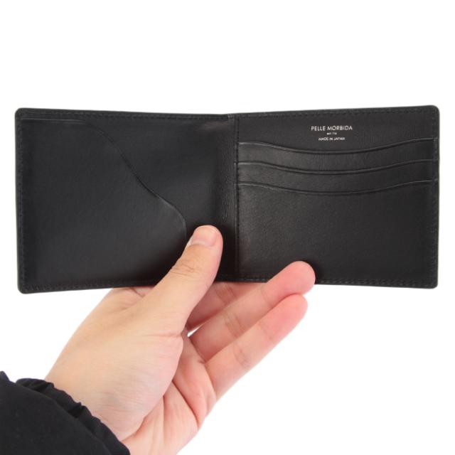 商品レビューで+5%｜ペッレモルビダ 財布 二つ折り財布 本革 ミニ財布 小さい財布 ミニウォレット 薄い PELLE MORBIDA PMO-BA329 バルカ オーバーロード_6