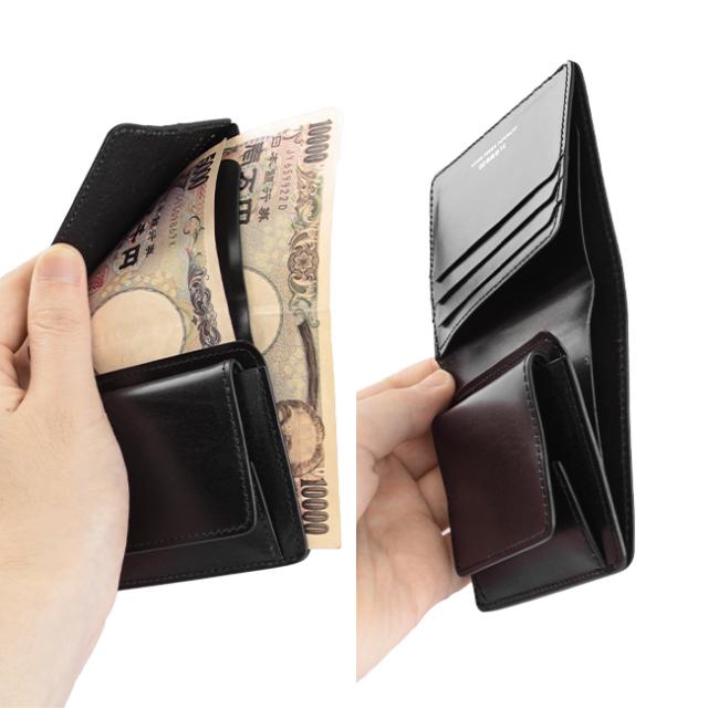 商品レビューで+5%｜SLOW スロウ 財布 二つ折り財布 ミニ財布 小さい財布 box型小銭入れ 本革 レザー ブライドルレザー メンズ レディース ブランド コンパクト bridle so789j_9