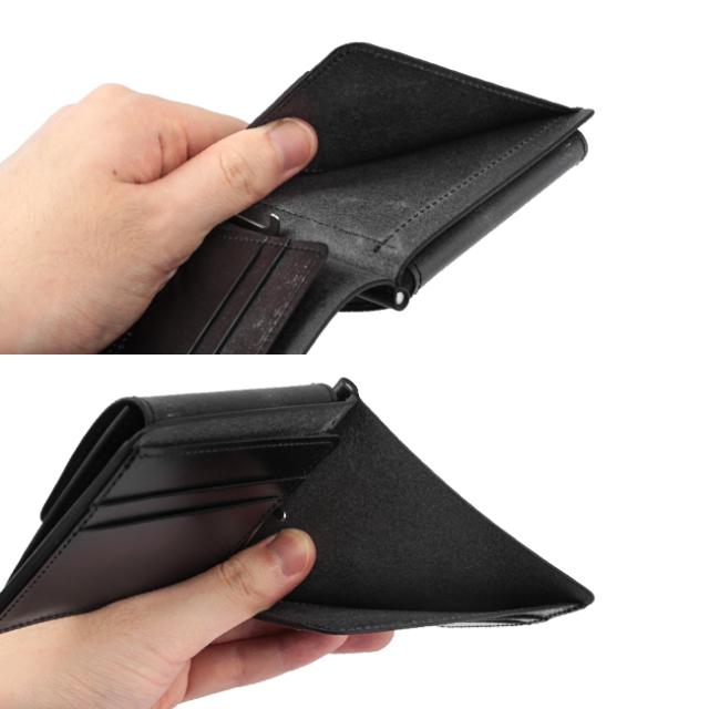 商品レビューで+5%｜SLOW スロウ 財布 二つ折り財布 薄い財布 薄型 小銭入れ付き 本革 レザー ブライドルレザー マネークリップ メンズ レディース ブランド bridle so794j_8