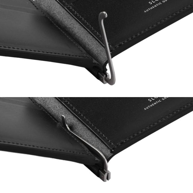 商品レビューで+5%｜SLOW スロウ 財布 二つ折り財布 薄い財布 薄型 小銭入れ付き 本革 レザー ブライドルレザー マネークリップ メンズ レディース ブランド bridle so794j_9