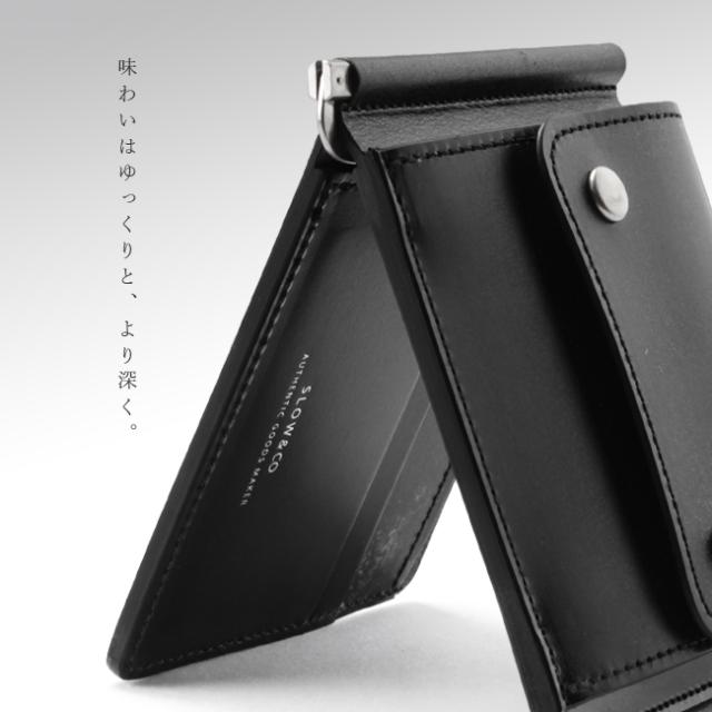 商品レビューで+5%｜SLOW スロウ 財布 二つ折り財布 薄い財布 薄型 小銭入れ付き 本革 レザー ブライドルレザー マネークリップ メンズ レディース ブランド bridle so794j_16