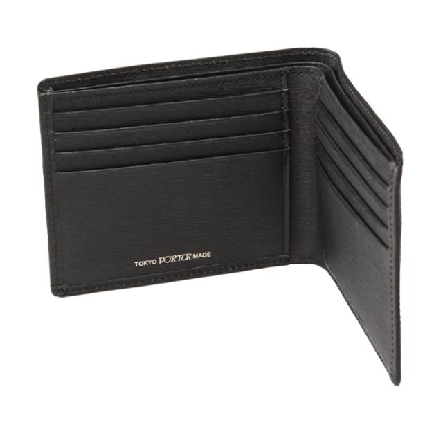 ポーター カレント ウォレット 052-02211 PORTER CURRENT 吉田カバン 財布 二つ折り 二つ折り財布 小銭入れなし 薄型 薄い財布 薄い 本革 レザー ブランド メンズ 日本製_10
