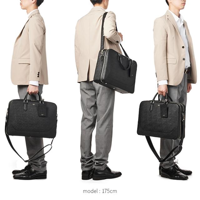商品レビューで+5%｜ペッレモルビダ キャピターノ ビジネスバッグ ブリーフケース PELLE MORBIDA PMO-CA014A メンズ ブランド 2WAY 2室 本革 B4ファイル 底鋲 自立_3